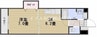 山陽本線（中国）/岡山駅 バス:27分:停歩3分 2階 築21年 1DKの間取り