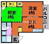 山陽本線（中国）/岡山駅 バス:25分:停歩3分 2階 築28年 2DKの間取り