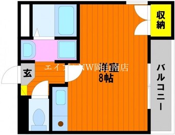 間取図 岡山市電清輝橋線<岡山電気軌道>/清輝橋駅 徒歩17分 3階 築29年