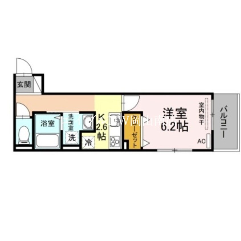 間取図 吉備線<桃太郎線>/備前三門駅 徒歩13分 1階 築4年