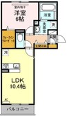 岡山市電東山本線<岡山電気軌道>/東山・おかでんミュージアム駅 徒歩35分 3階 築8年 1LDKの間取り