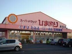 スーパードラッグひまわり泉田店(ドラッグストア)まで752m 宇野線<宇野みなと線>/大元駅 徒歩35分 1階 築21年