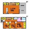 赤穂線（岡山県内）/大多羅駅 徒歩41分 1階 築5年 3LDKの間取り