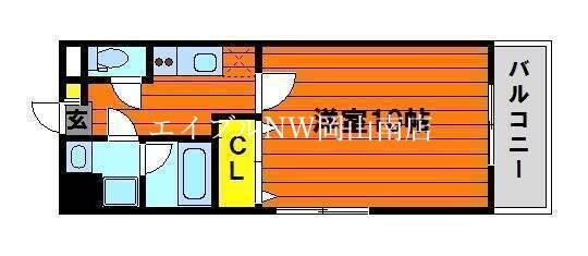 間取り図 宇野線<宇野みなと線>/大元駅 徒歩14分 2階 築8年