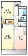 宇野線<宇野みなと線>/備前西市駅 徒歩52分 1階 築25年 2DKの間取り