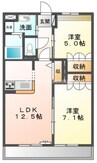 岡山市電清輝橋線<岡山電気軌道>/清輝橋駅 徒歩45分 1階 築14年 2LDKの間取り