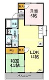 宇野線<宇野みなと線>/大元駅 徒歩6分 2階 築39年 2LDKの間取り