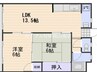 宇野線<宇野みなと線>/備前西市駅 徒歩29分 5階 築49年 2LDKの間取り