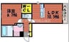 山陽本線（中国）/北長瀬駅 徒歩16分 3階 築9年 1LDKの間取り