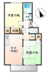 山陽本線（中国）/岡山駅 バス:30分:停歩5分 2階 築35年 2DKの間取り