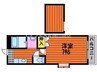 宇野線<宇野みなと線>/備前西市駅 徒歩46分 2階 築27年 1Kの間取り