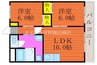 宇野線<宇野みなと線>/大元駅 徒歩68分 3階 築40年 2LDKの間取り