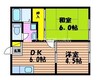 宇野線<宇野みなと線>/備前西市駅 徒歩32分 2階 築40年 2DKの間取り