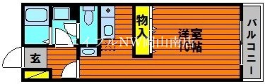 間取図 山陽本線（中国）/岡山駅 バス40分バス・築港新町下車:停歩3分 2階 築29年