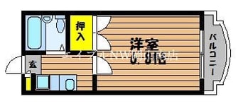 間取図 岡山市電清輝橋線<岡山電気軌道>/清輝橋駅 徒歩48分 2階 築34年