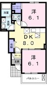 宇野線<宇野みなと線>/常山駅 徒歩5分 1階 築10年 2DKの間取り