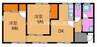 宇野線<宇野みなと線>/宇野駅 バス:15分:停歩3分 1階 築49年 2DKの間取り