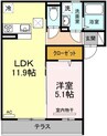 岡山市電清輝橋線<岡山電気軌道>/清輝橋駅 徒歩47分 1階 築6年 1LDKの間取り