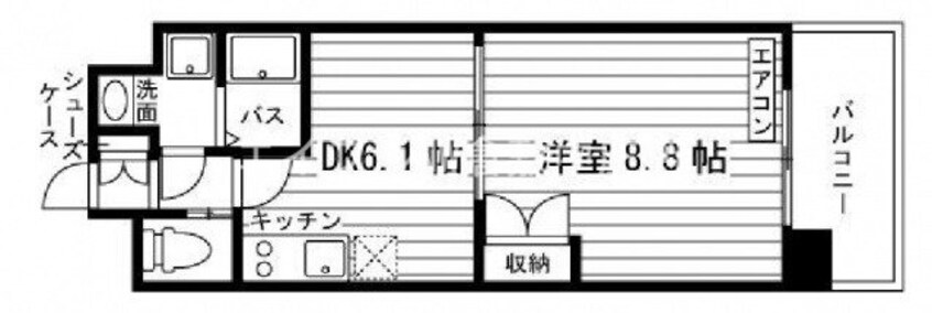 間取図 学生会館フォレスタ川崎医大西