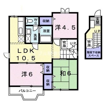 間取図 クレスト－ル　Ｃ