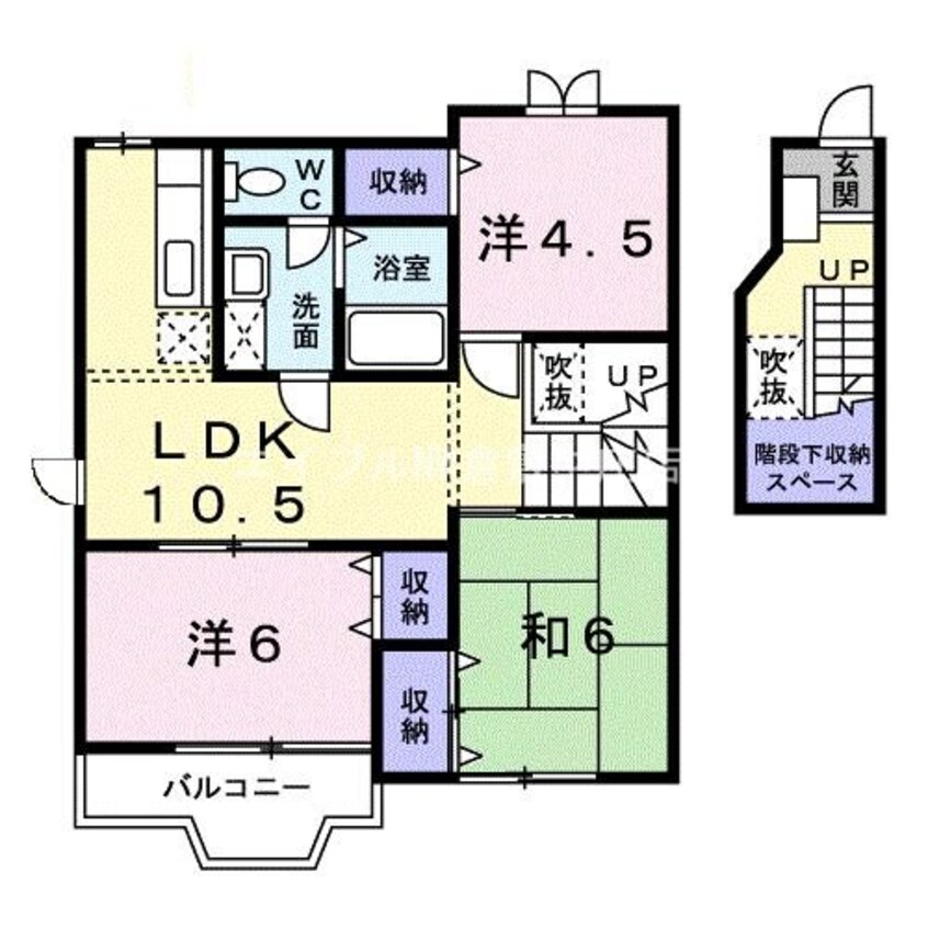 間取図 クレスト－ル　Ｃ