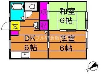 間取図 サンライフひろみね　Ｂ棟