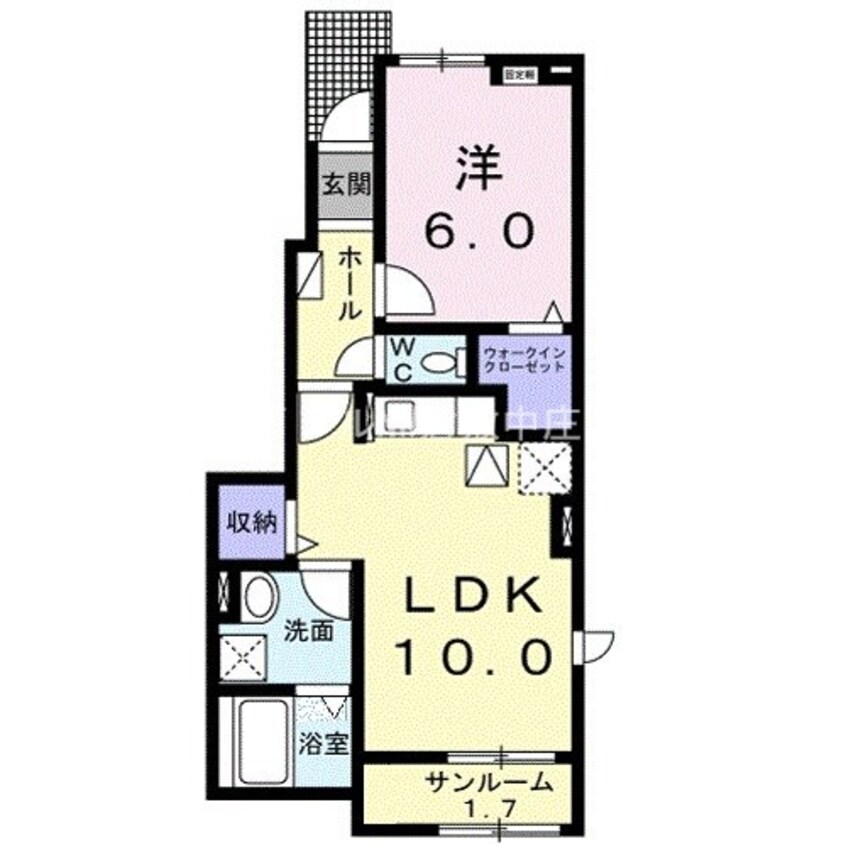 間取図 グリーン　ベイ