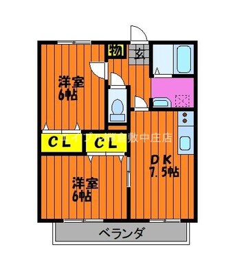 間取図 えとあシティ　E棟