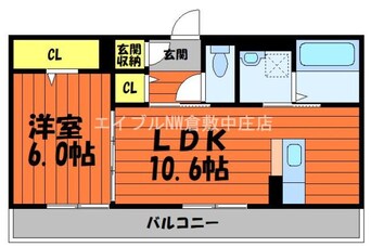 間取図 ル・シェル中庄Ⅰ