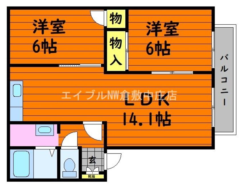 間取図 SCHOLA白楽町　B棟