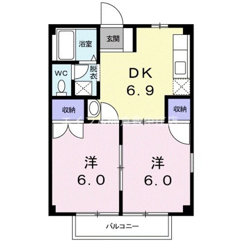 間取図 ハイツアルカディア