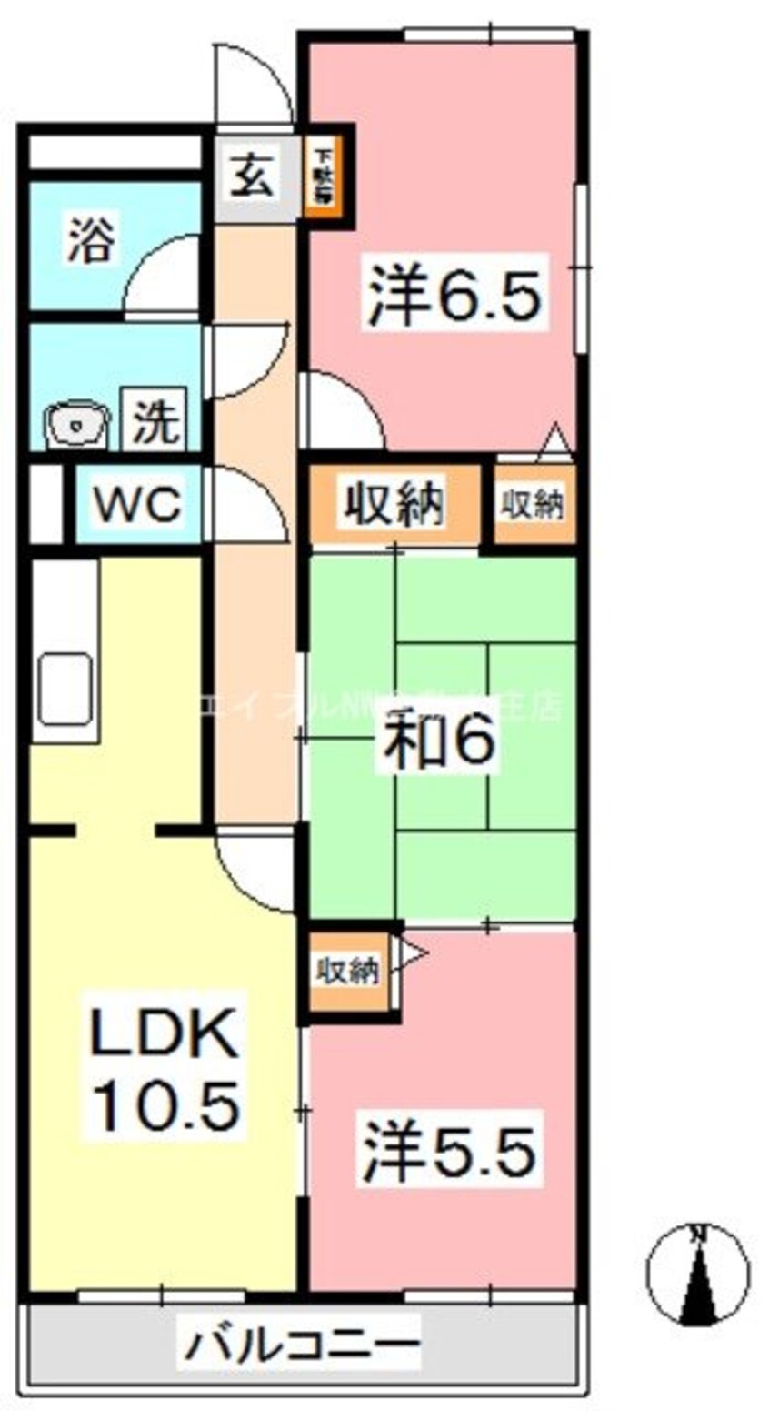 間取図 デューク白楽町Ⅰ