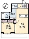 フィル（シャーメゾン・ホテルライク仕様） 1LDKの間取り