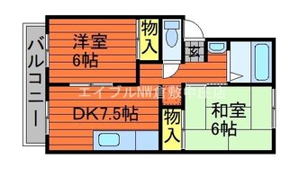 間取図 セジュール梶谷