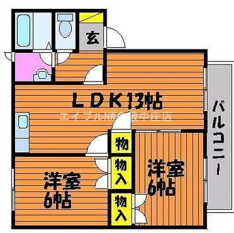 間取図 コンフォーツみどり町