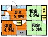 羽島借家 3DKの間取り