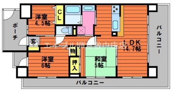 間取図 アルファステイツ中庄駅前Ⅲ