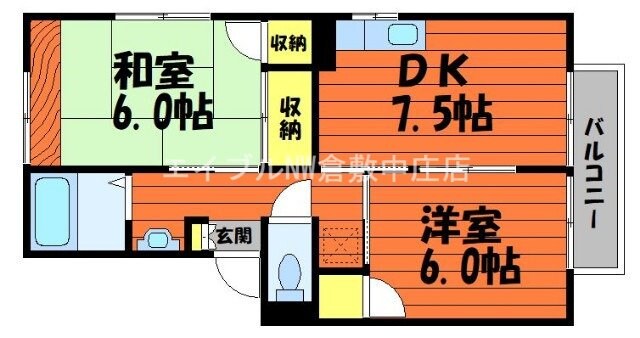 間取り図 レインボーパレスC