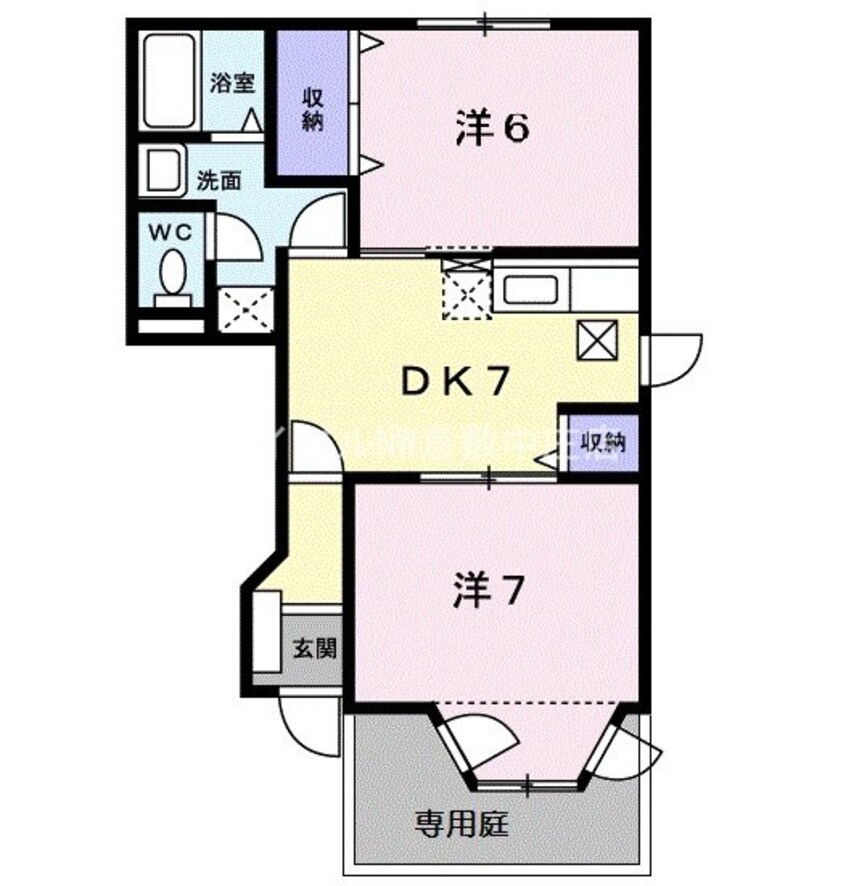 間取図 ヴィラフロ－ラＣ