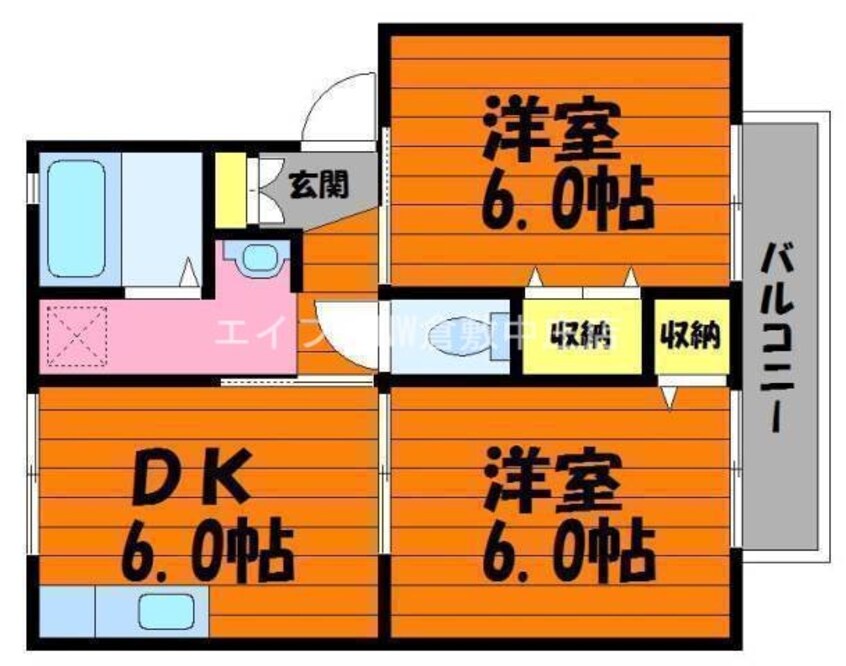 間取図 ウィルモア岡田