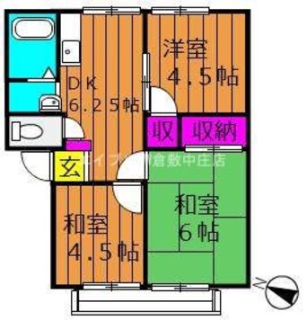 間取図 ガーデン三宅ハイツＡ