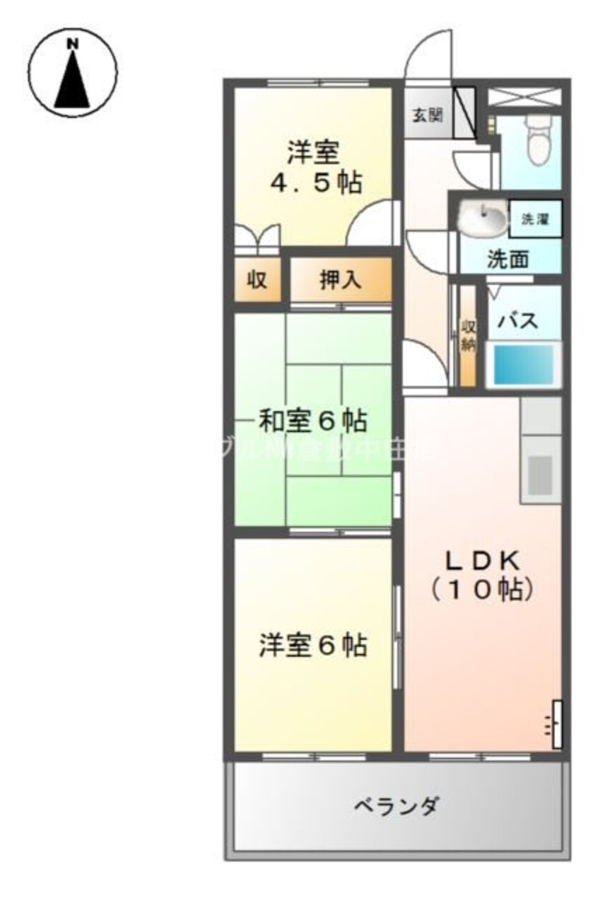 間取図 マーヴェラス・パレス２