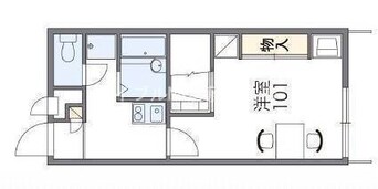 間取図 レオパレスカサエスペランサ