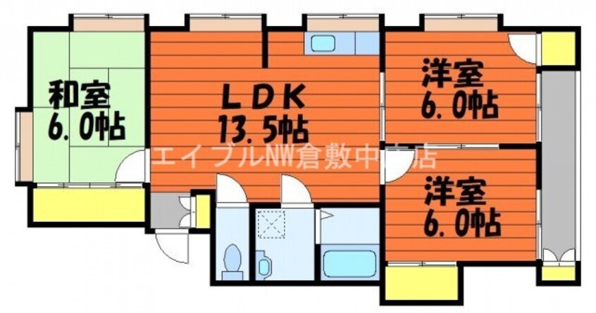 間取図 LハイツB棟