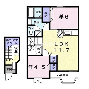 間取図 フィオーレ早島Ａ