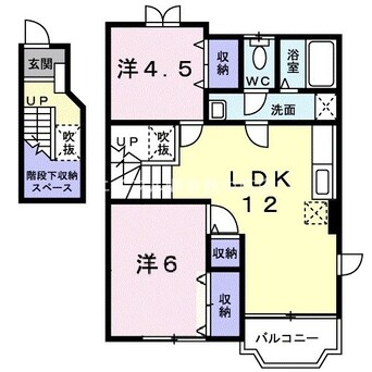 間取図 メゾンドソレイユ　Ｂ