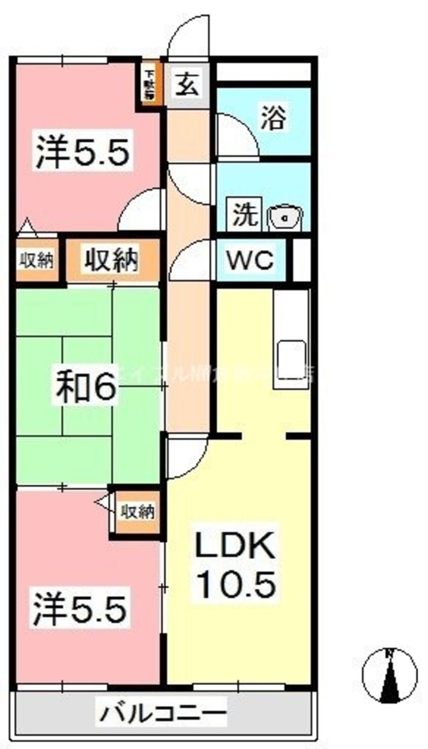 間取図 デューク白楽町Ⅰ