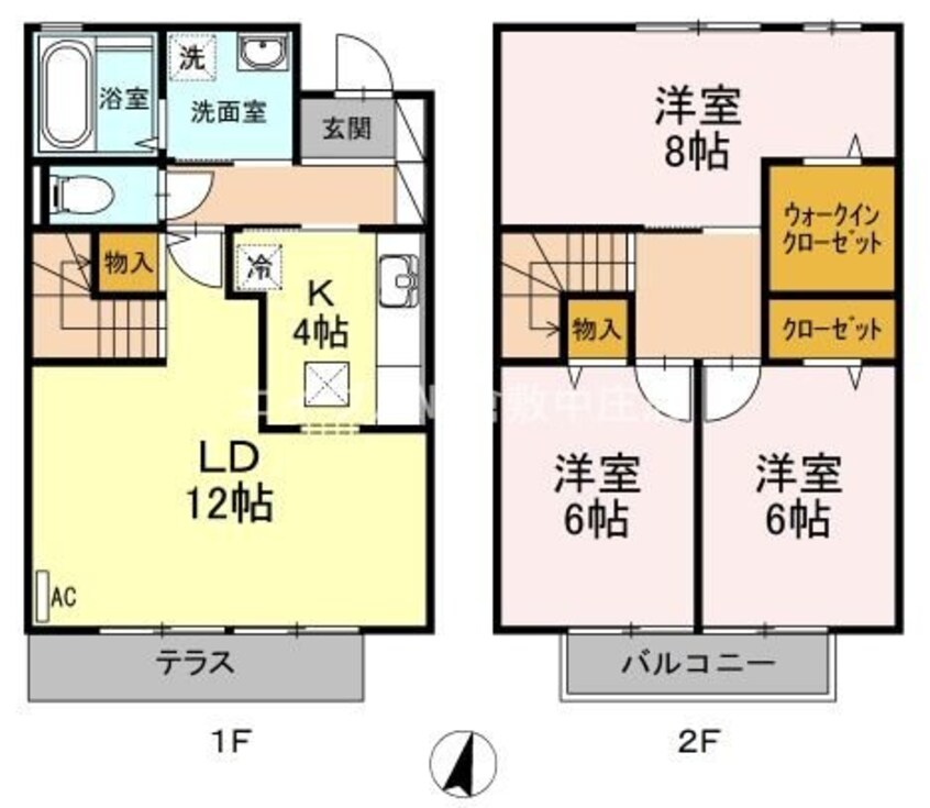 間取図 コンシアンスＢ棟