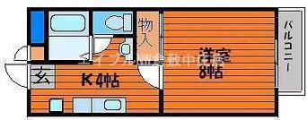 間取図 フォレスト庭瀬　A棟