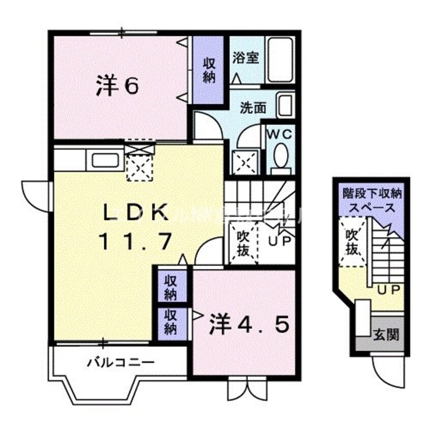 間取図 ヴィラフロ－ラＣ